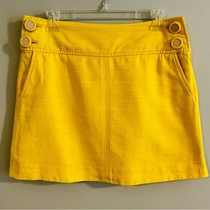 Banana Republic Yellow Mini Skirt